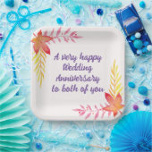 Weddenschap Jubileum 9-inch Square Paper Bord (Feest)