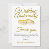 Weddenschap Jubileum Bedankkaart (Voorkant)