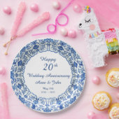 Weddenschap Jubileum Blue Asian - Party Paper Bord (Feest)