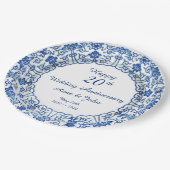 Weddenschap Jubileum Blue Asian - Party Paper Bord (Gekanteld)
