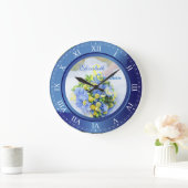 Weddenschap Jubileum Blue Sapphire Roman Numerals Grote Klok (Huis)