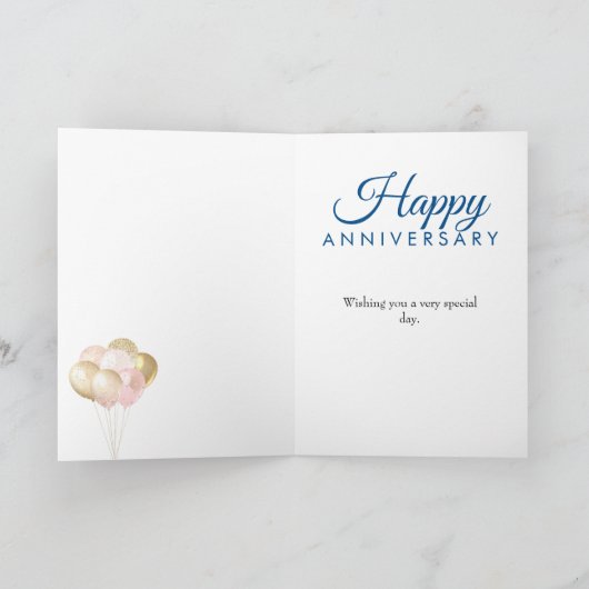 Weddenschap Jubileum Daughter Son Kaart (Binnen)