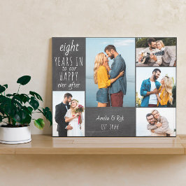Weddenschap Jubileum Foto Collage Chalkboard Canvas Afdruk