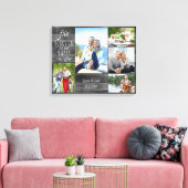 Weddenschap Jubileum Foto Collage Gray Wood Kijk Canvas Afdruk (Insitu (Woonkamer))