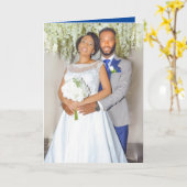 Weddenschap Jubileum Foto Kaart (Gele Bloem)