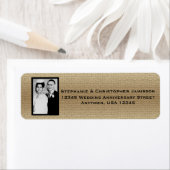Weddenschap Jubileum Fotonaam en adreslabel Etiket (Insitu)