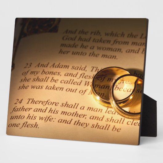 Weddenschap/Jubileum Gift Plaque Fotoplaat (Zijkant)