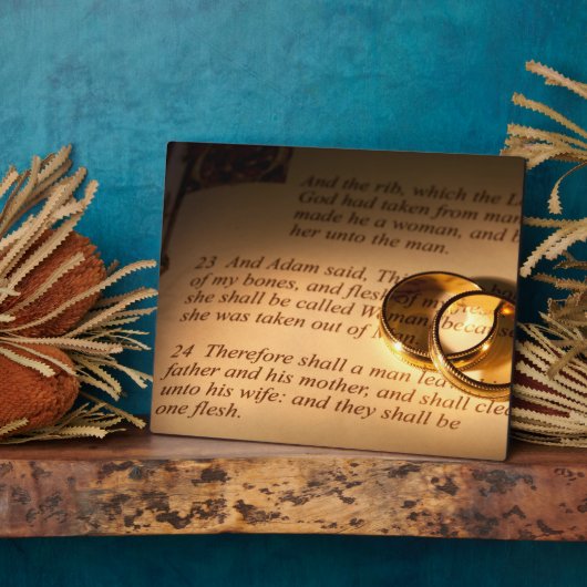 Weddenschap/Jubileum Gift Plaque Fotoplaat (Zijkant)