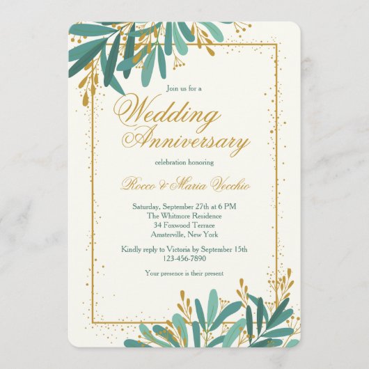 Weddenschap Jubileum Kaart (Voorkant)