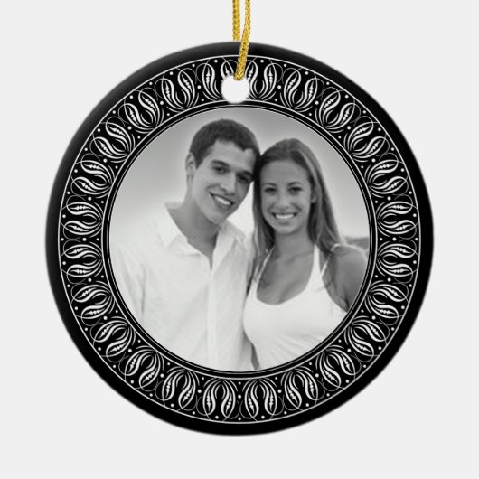 Weddenschap Jubileum Memento Foto Keramisch Ornament (Voorkant)