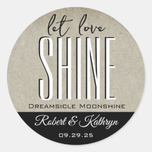 Weddenschap/Jubileum Moonshine - Etiket op maat