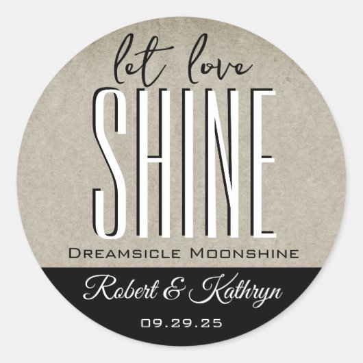 Weddenschap/Jubileum Moonshine - Etiket op maat (Voorkant)