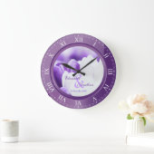 Weddenschap Jubileum Paarse Amethyst Roman Numeral Grote Klok (Huis)