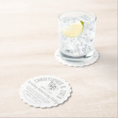 Weddenschap Jubileum Party Invitation Ticket Kartonnen Onderzetters (Insitu)