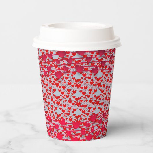 Weddenschap Jubileum party Love Paper Cups Papieren Bekers (Achterkant)