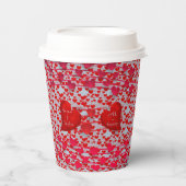 Weddenschap Jubileum party Love Paper Cups Papieren Bekers (Voorkant)