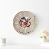 Weddenschap Jubileum Roman Numerals Foto Wood Grote Klok (Huis)