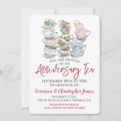 Weddenschap Jubileum Tea Kaart (Voorkant)