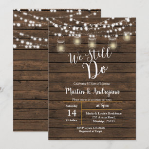 Weddenschap Jubileum We doen nog steeds een uitnod Kaart