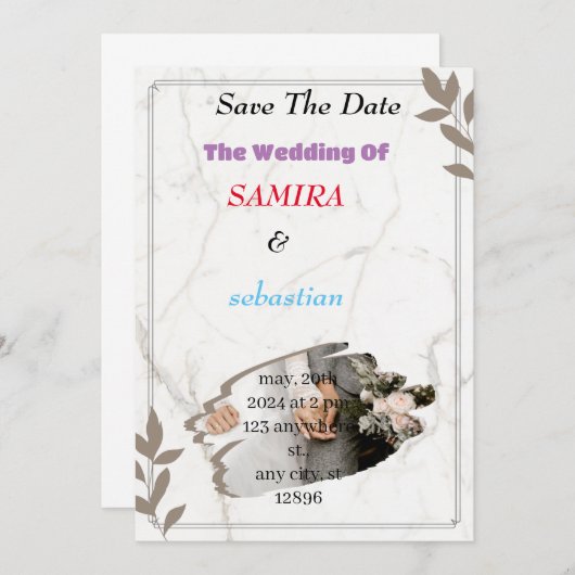 Weddenschap Kaart (Voorkant / Achterkant)