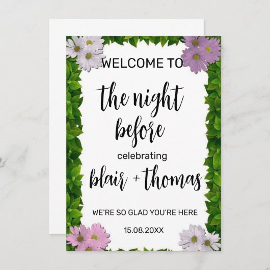 Weddenschap Kaart (Voorkant / Achterkant)