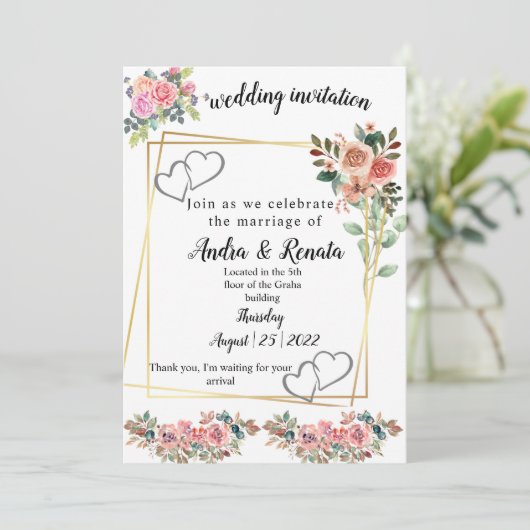 Weddenschap Kaart (Staand voorkant)