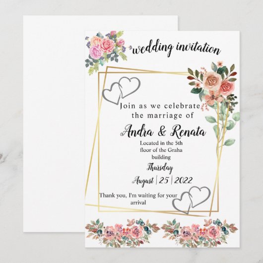 Weddenschap Kaart (Voorkant / Achterkant)