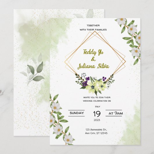 Weddenschap Kaart (Voorkant / Achterkant)