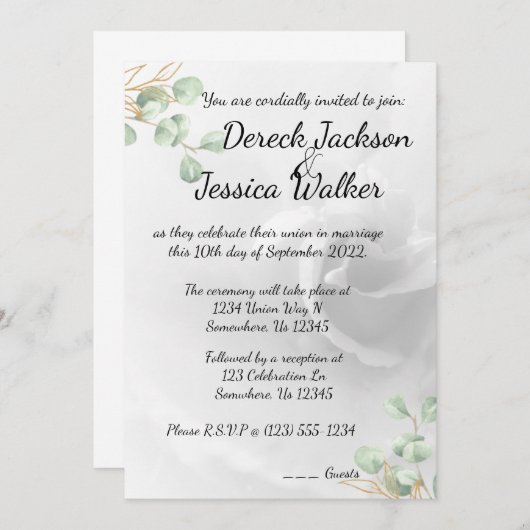 Weddenschap Kaart (Voorkant / Achterkant)