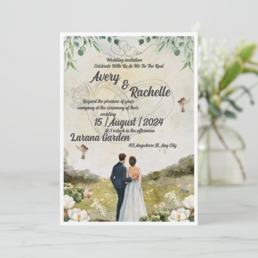 Weddenschap Kaart (Staand voorkant)