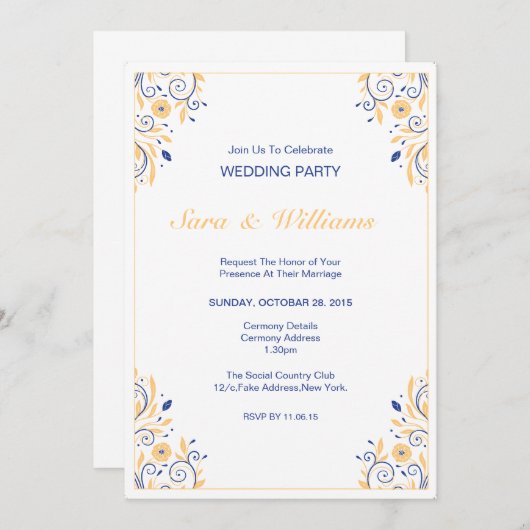 Weddenschap Kaart (Voorkant / Achterkant)