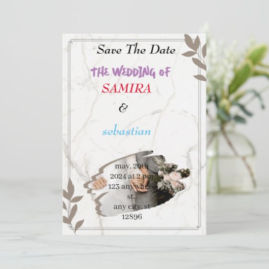 Weddenschap Kaart (Staand voorkant)