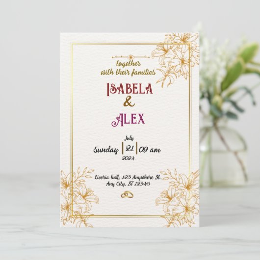 Weddenschap Kaart (Staand voorkant)