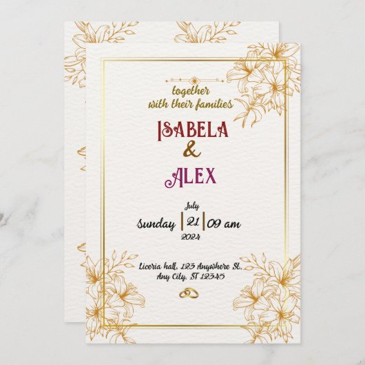 Weddenschap Kaart (Voorkant / Achterkant)