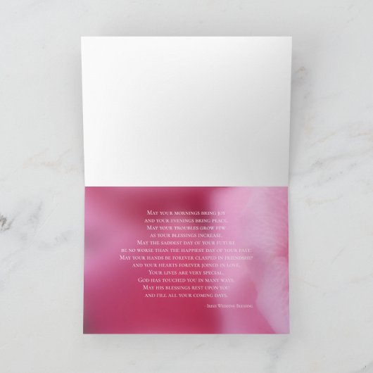 Weddenschap Kaart bruiloft voor speciale dag (Binnen)