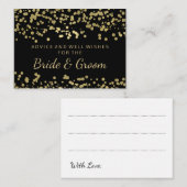 Weddenschap Kaart Gold Foil Kijk Confetti (Voorkant / Achterkant)