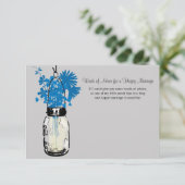 Weddenschap Kaart - Mason Jar (Staand voorkant)