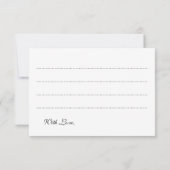 Weddenschap Kaart Paarse Winter Wonderland (Achterkant)