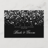 Weddenschap Kaart Silver Midnight Glam (Voorkant)