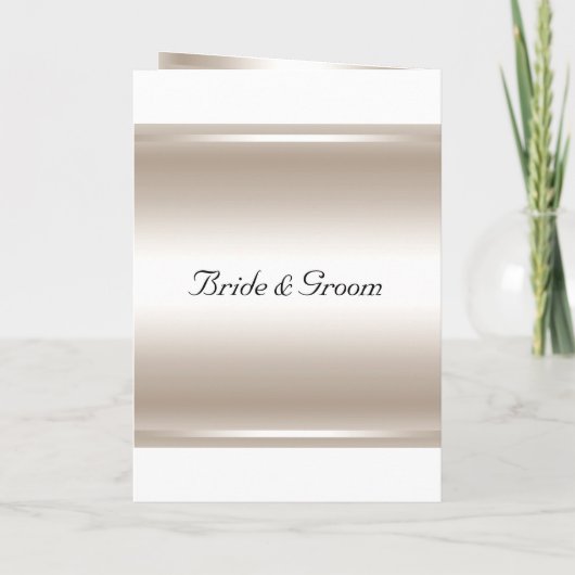 Weddenschap Kaart Uitnodiging Zilver (Achterkant)