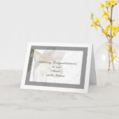 Weddenschap Kaart voor tante en nieuwe man (Gele Bloem)