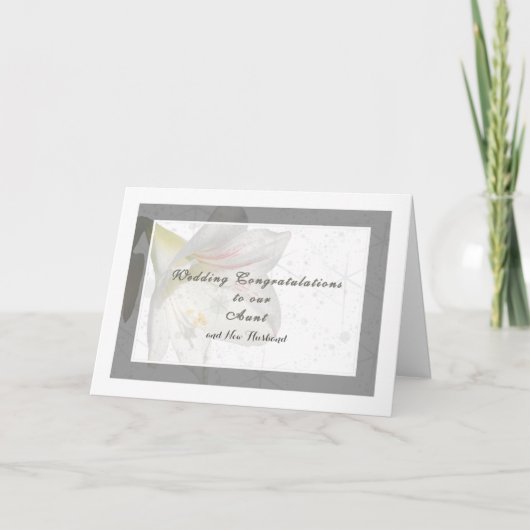 Weddenschap Kaart voor tante en nieuwe man (Voorkant)