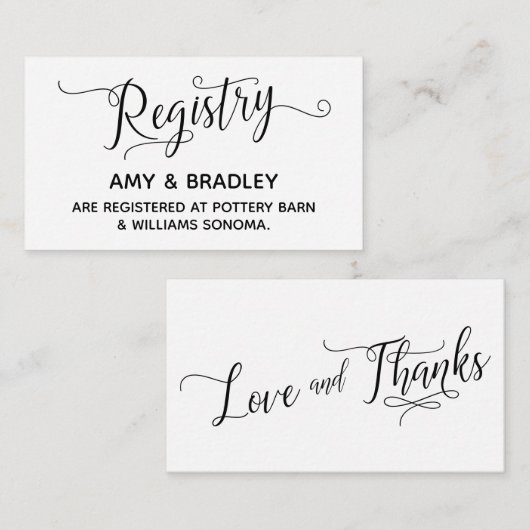 Weddenschap-kaartjes voor cadeau met elegant informatiekaartje (Voorkant / Achterkant)