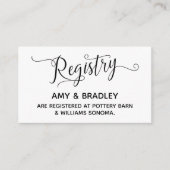 Weddenschap-kaartjes voor cadeau met elegant informatiekaartje (Voorkant)