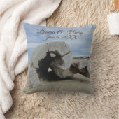 Weddenschap Keepslag Beach Ceremony Unique Driftwo Kussen (Deken)