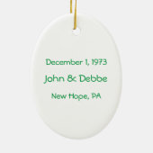 Weddenschap Keramisch Ornament (Achterkant)