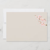 Weddenschap, kersenbloesem-Vrijgezellenfeest Kaart (Achterkant)