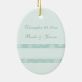 Weddenschap kerstversiering keramisch ornament (Achterkant)