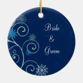 Weddenschap kerstversiering keramisch ornament (Achterkant)