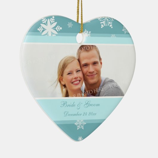 Weddenschap kerstversiering keramisch ornament (Rechts)